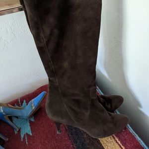 suede brown boots